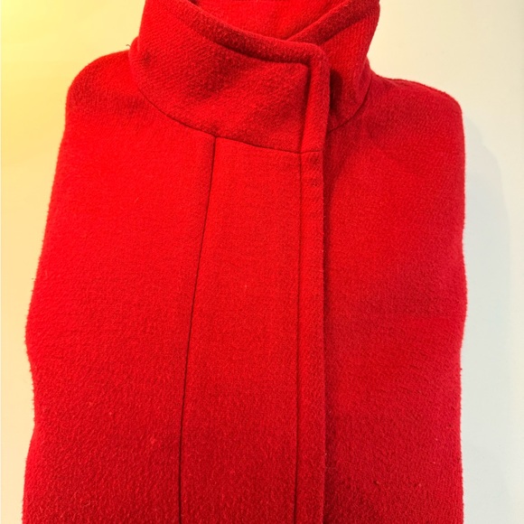 J. Crew Vibrant Red Pea Coat - Picture 8 of 9